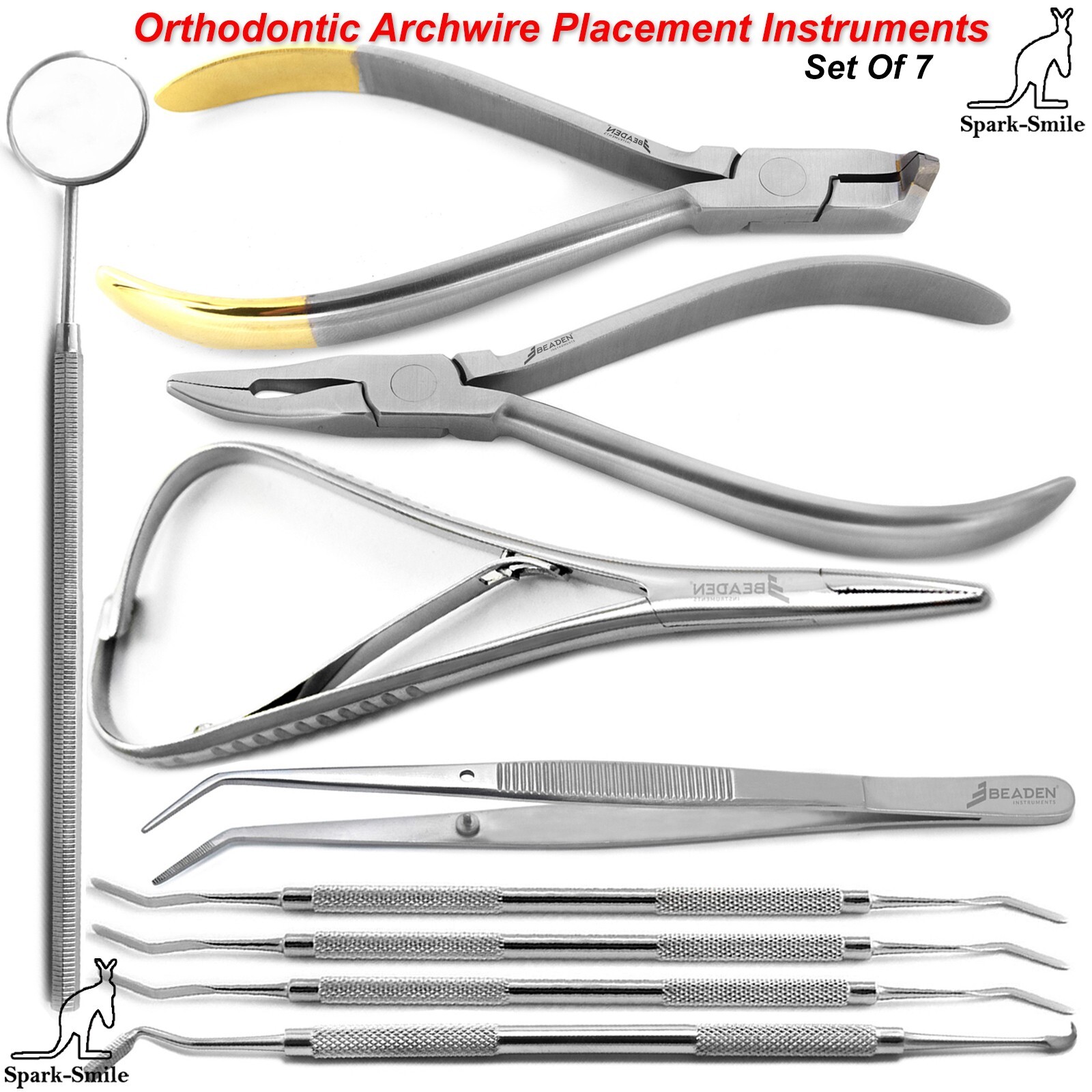 Dental Wire Adjustments & Placement Band Setter Orthodontics Needle Lab Tweezers