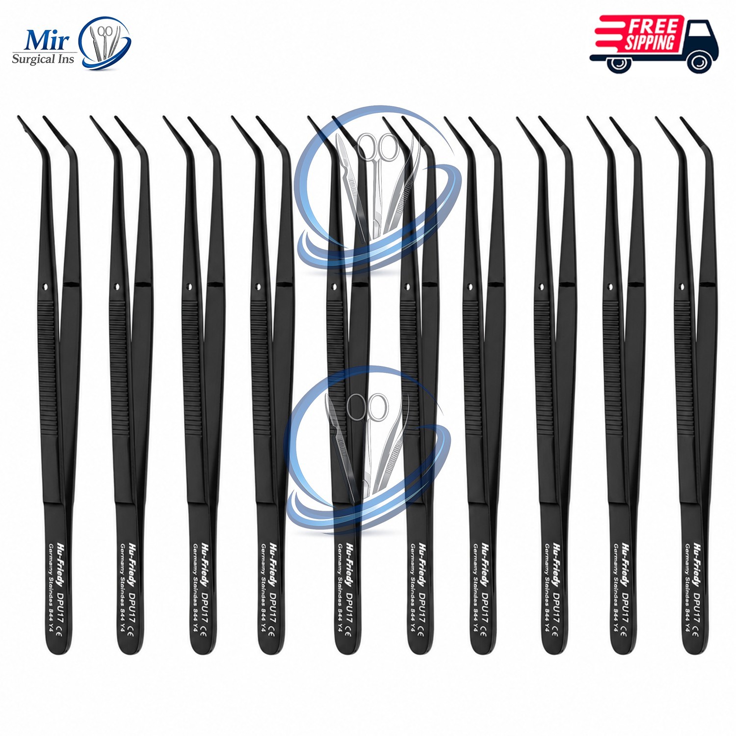 Hu-Friedy DPU17 Utility Pick-Up Dressing Pliers Dental Instrument Lot of 10