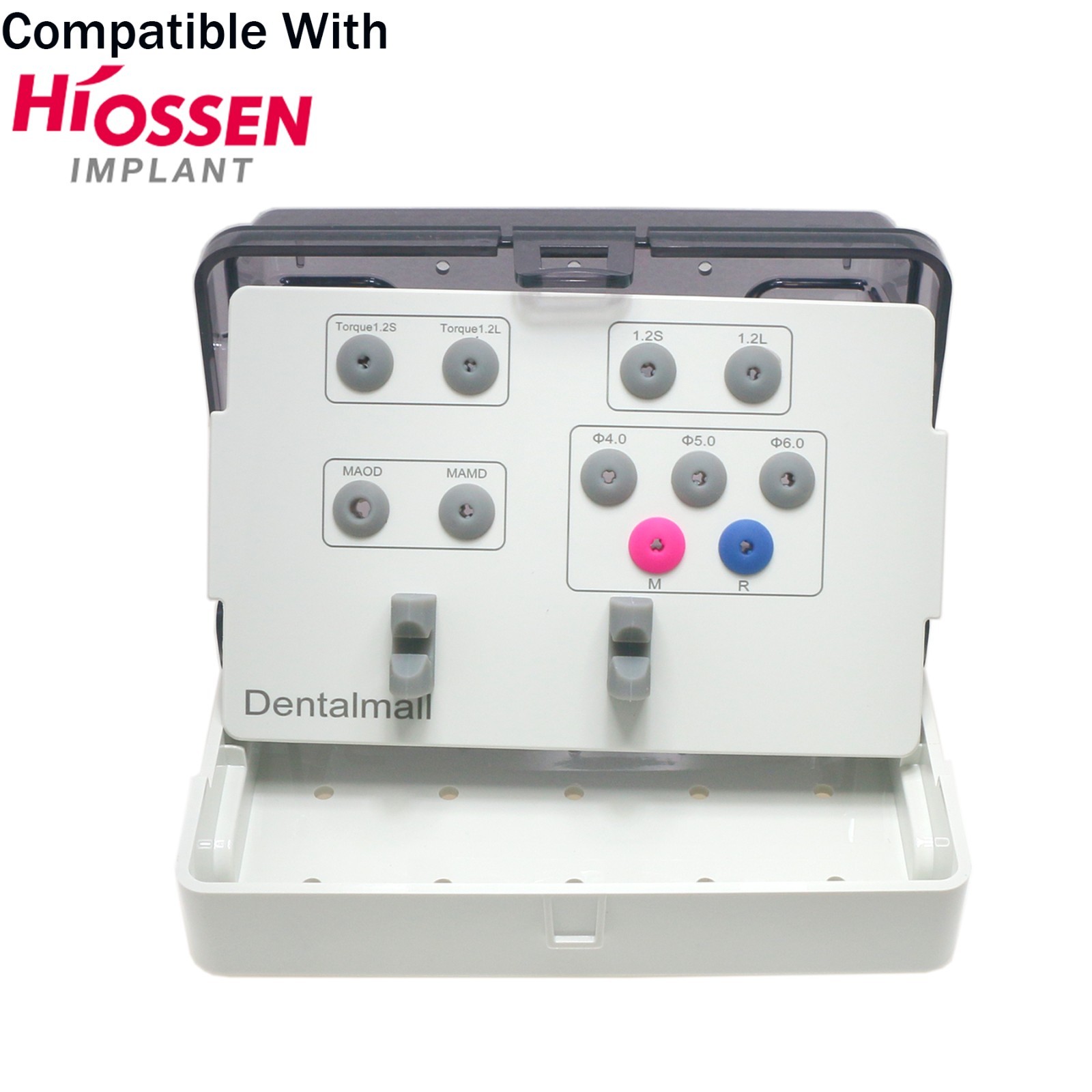 Implant 135°C Autoclavable Box for Hiossen Osstem Prosthetic Kits Screwdrivers