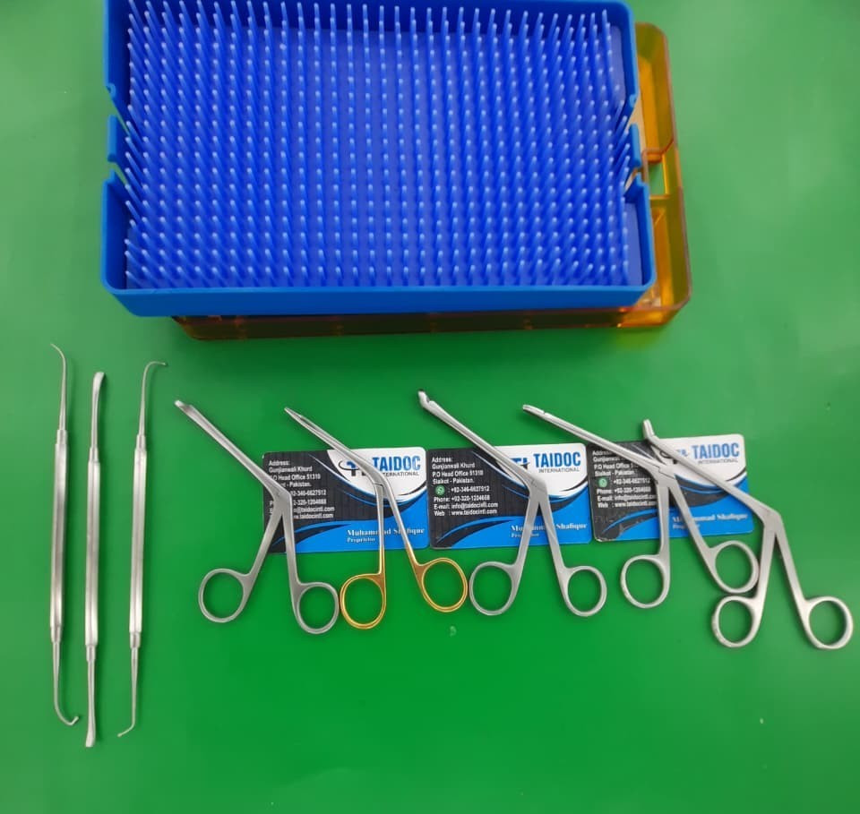 10 Pcs Minor Fess instruments Set Endoscopic Sinus Surgery ENT Surgical Set