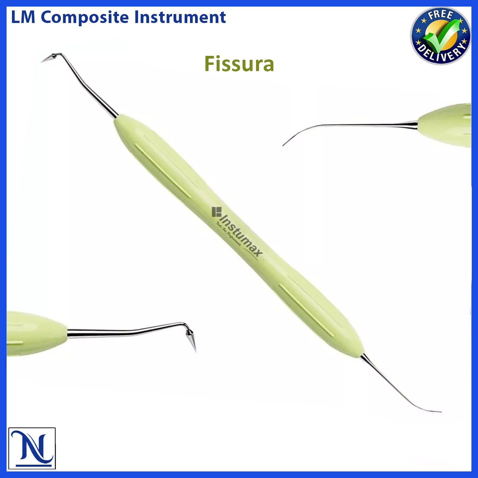 LM Arte Set of 6 – Composite Filling & Restorative Instruments with Silicone CE