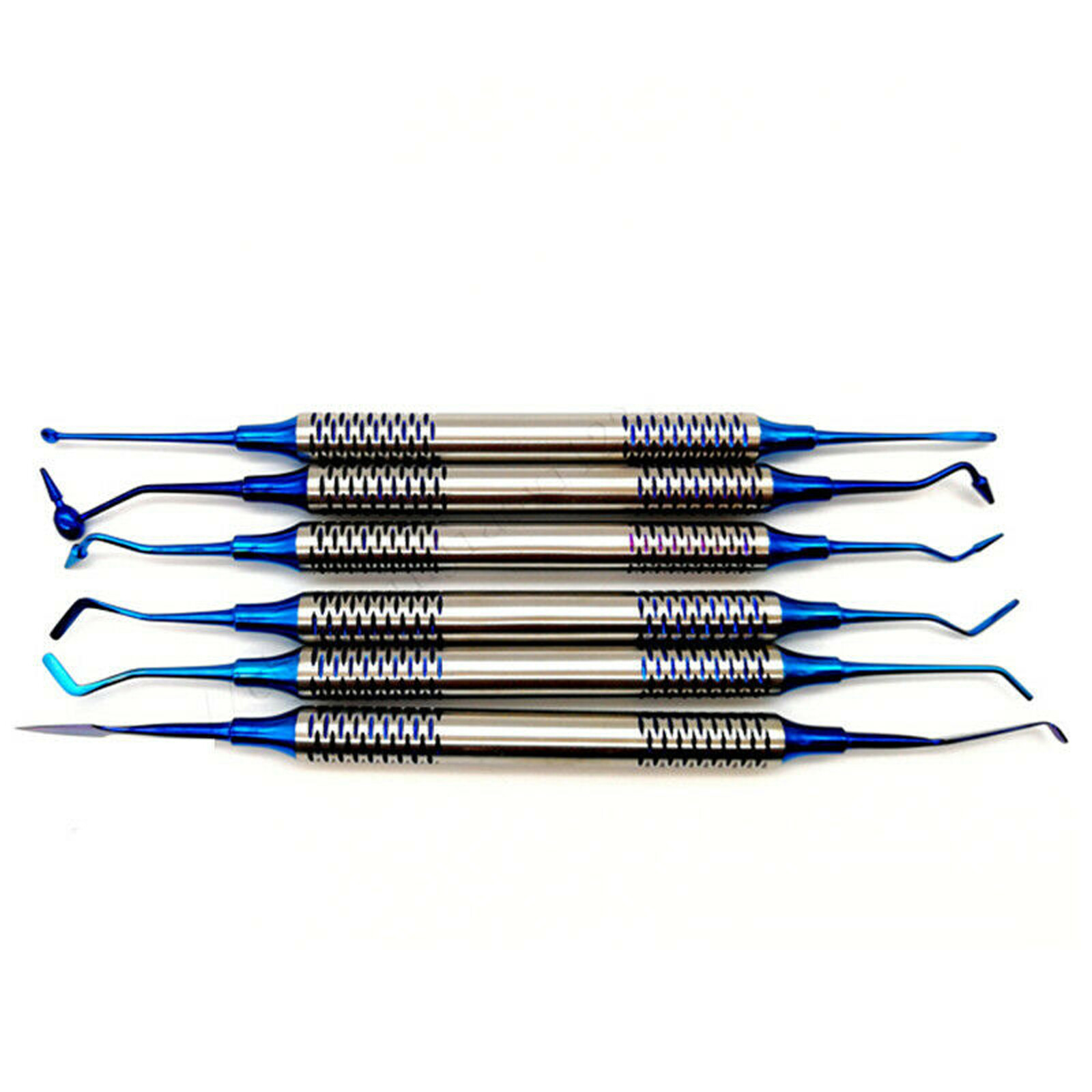 Dental Resin Filler Aesthetic Restoration Kit Filling Blue Titanium Spatula Tool