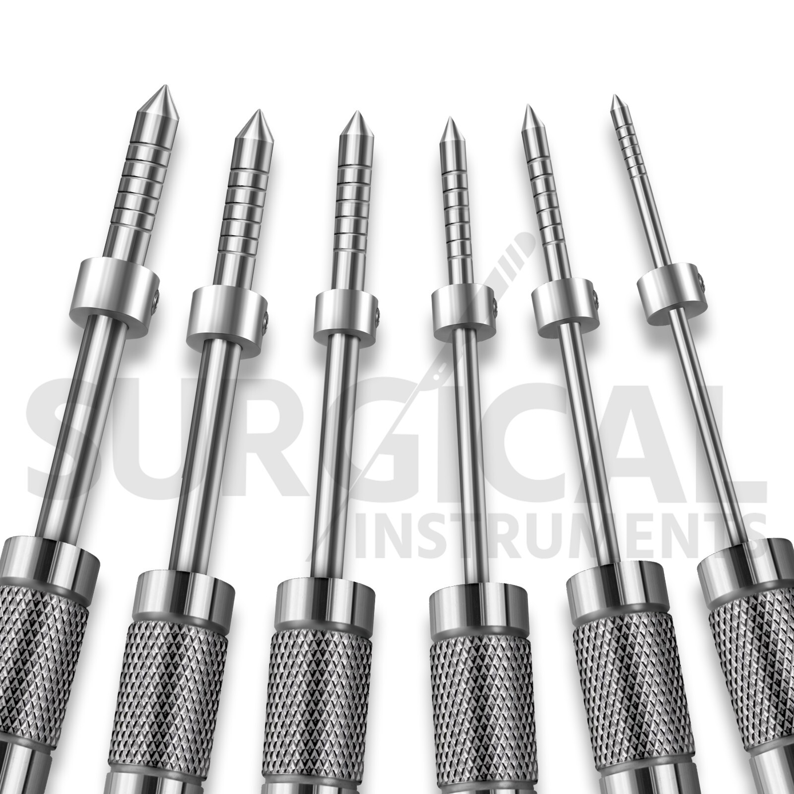 Bone Spreading Osteotomes Set W/Adjustable Stops Dental Implant Instruments