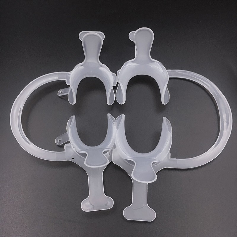 4Pc Dental Orthodontic C Type Mouth Opener Transparent Tooth Intraoral Lip Cheek