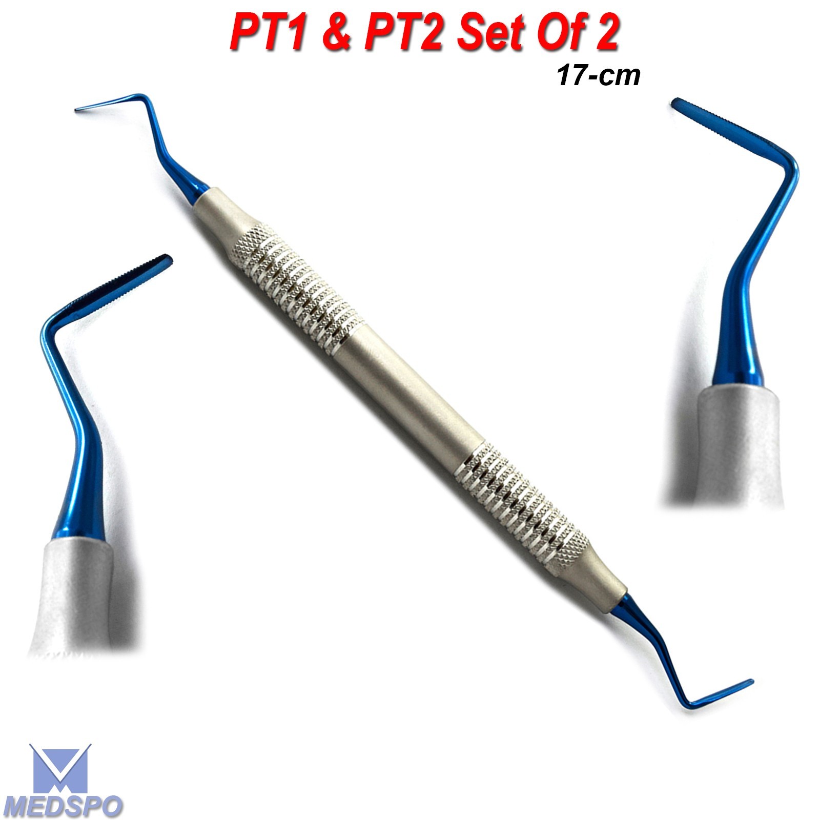 Set Of 2 Dental Periotome Implant Periodontal Tooth Extraction Periotomes