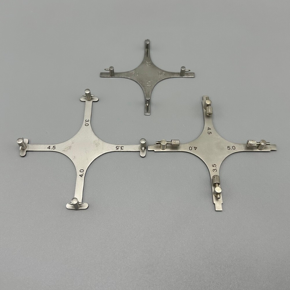 1 Piece Dental Star Gauge For Anterior/Posterior/w marking pen Stainless Steel