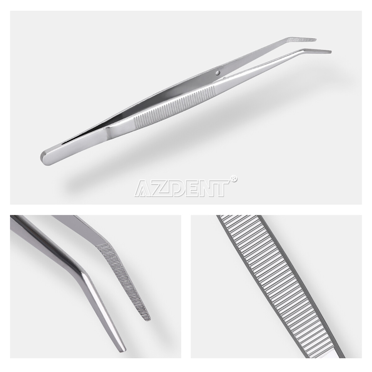 10X Dental Teeth Cleaning Floss Plaque Remover Tweezers/Elbow Probe/Mouth mirror