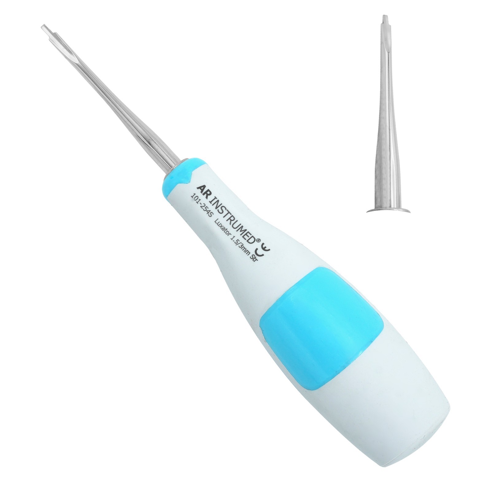 AR Silicone Straight Luxating Root Elevator 1.5/3mm Dental Surgical Instruments