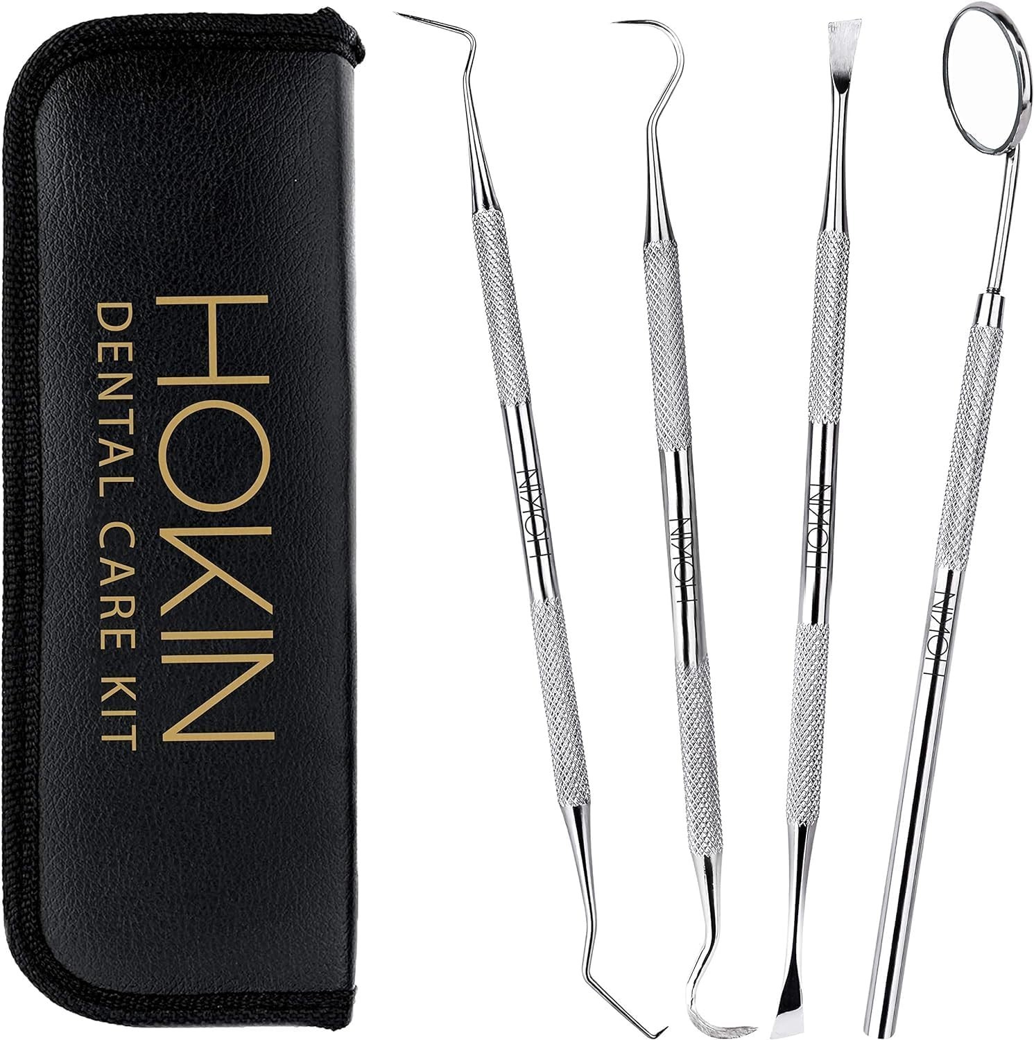 Portable 4-Pc Stainless Steel Dental Care Kit – Perfect for Home and Travel