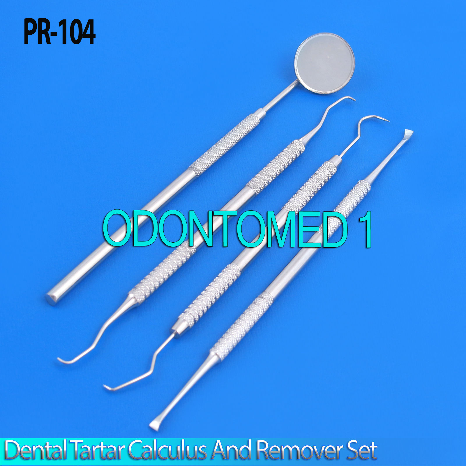 Basic Dental Set Stainless Steel Tarter Scraper and Remover Set Surgical Pr-104