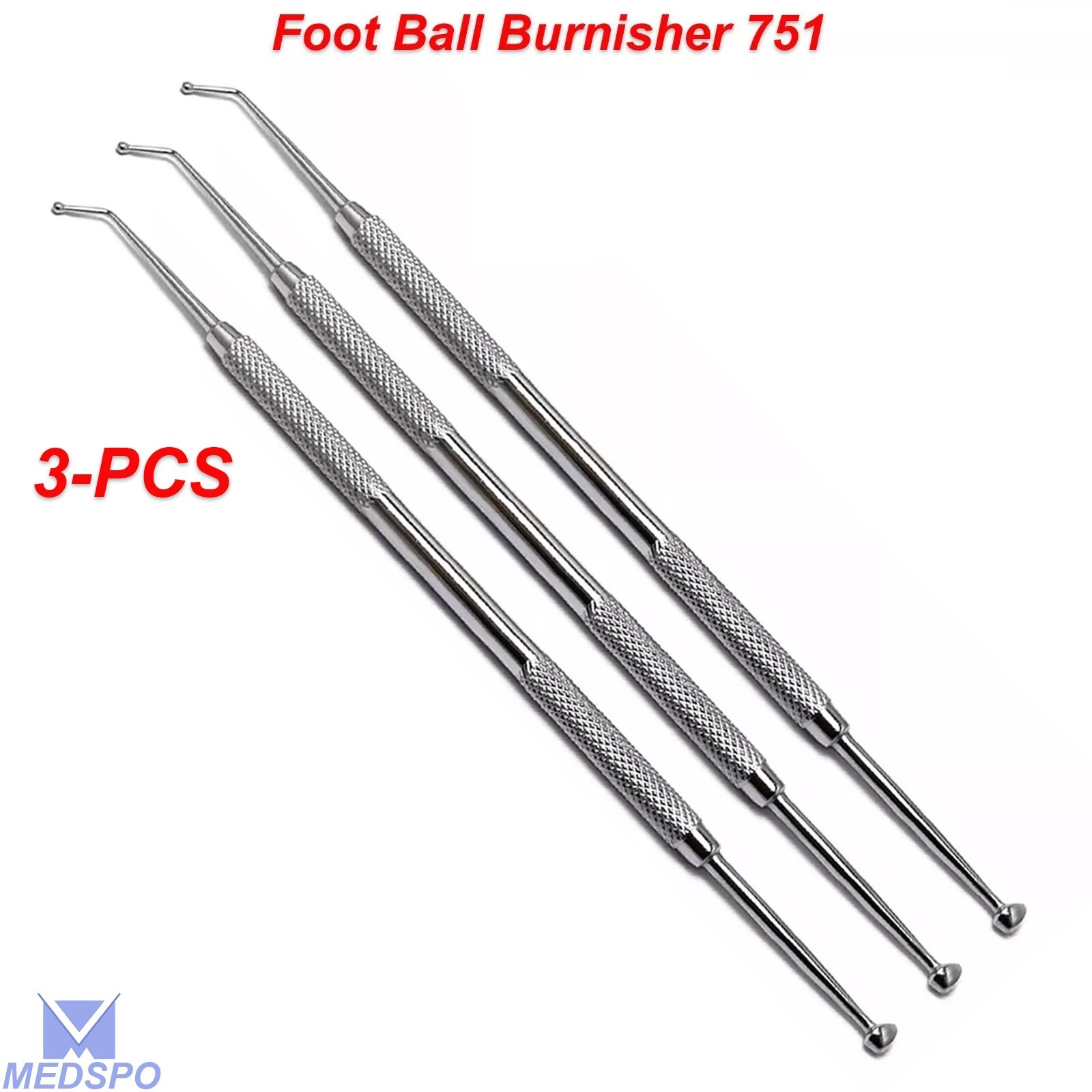 Dental Composite Cavity Filling Instruments Restorative Foot Ball Burnisher CE