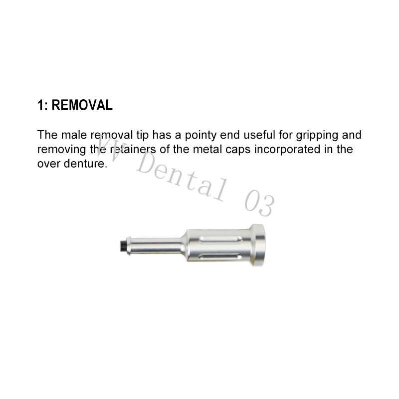 Dental Extraction Locator Core Tool Universal Implant Retention Caps Insertion