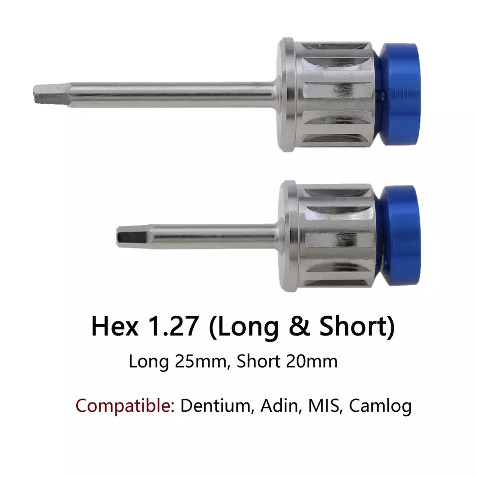 Implant Hex 1.27mm Drivers Screwdrivers Torque Wrench Adapter MIS Camlog Adin