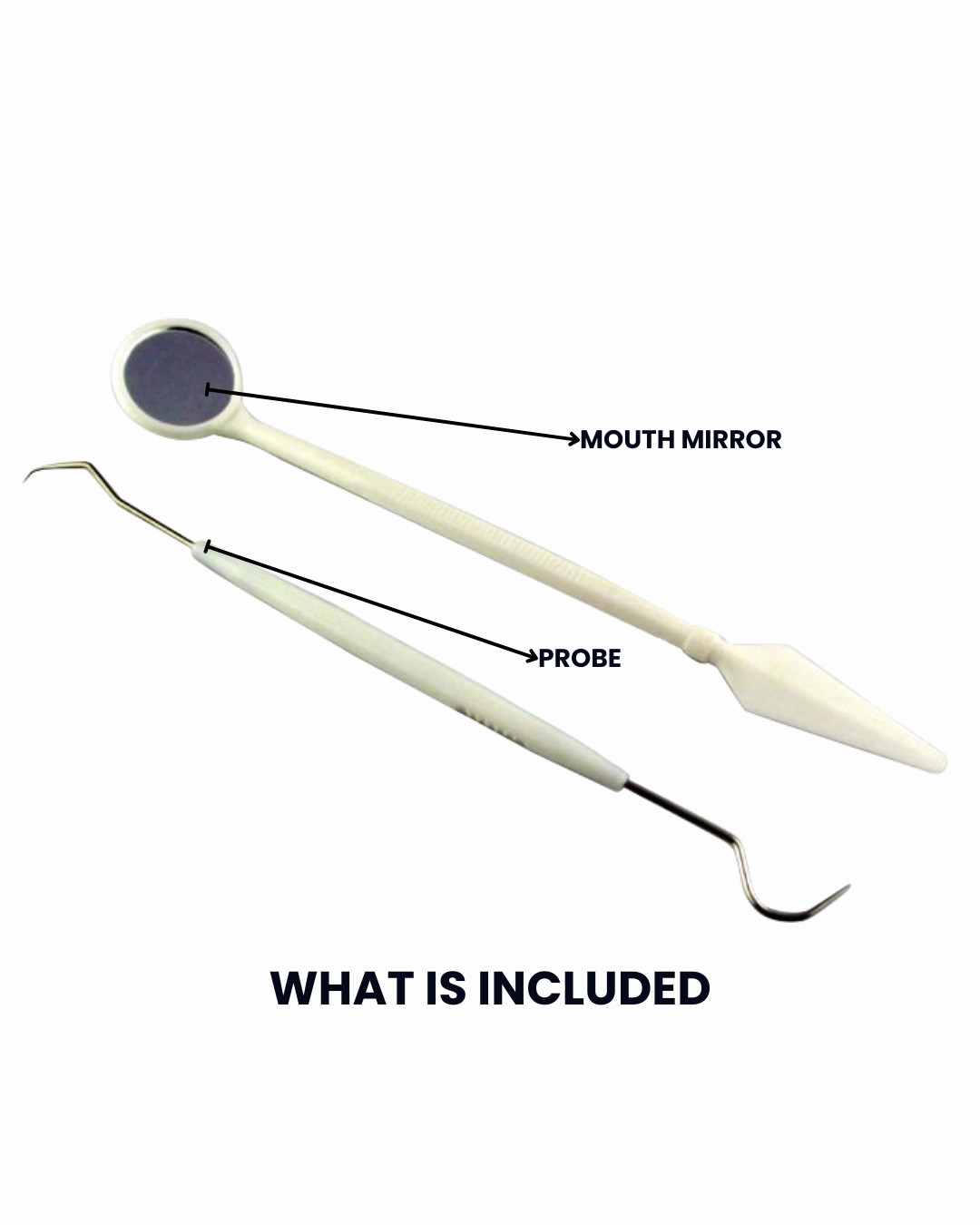 Disposable Dental Exam Kit Mirror Probe 2in1 Kit Sterile Instruments Box of 25