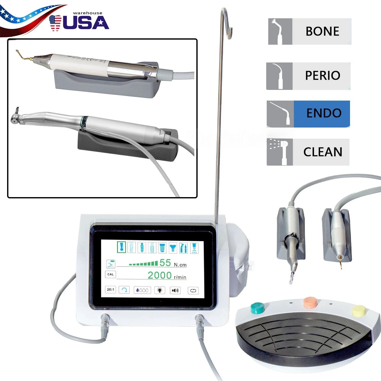 SKYSEA Dental Piezo Surgery & 2 IN 1 SURGIC TOUCH Implant Motor Bone Cutter