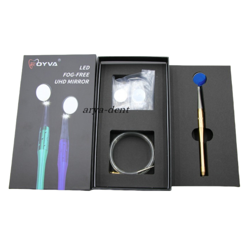 Dental LED Light Anti-Fog Mouth Mirror Ultra-Clear Oral Checking Tooth Care Set