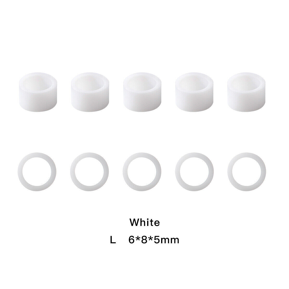 Dental Hygienist Instrument Silicone Color Code Ring Mark 100 Pcs Large 6mm