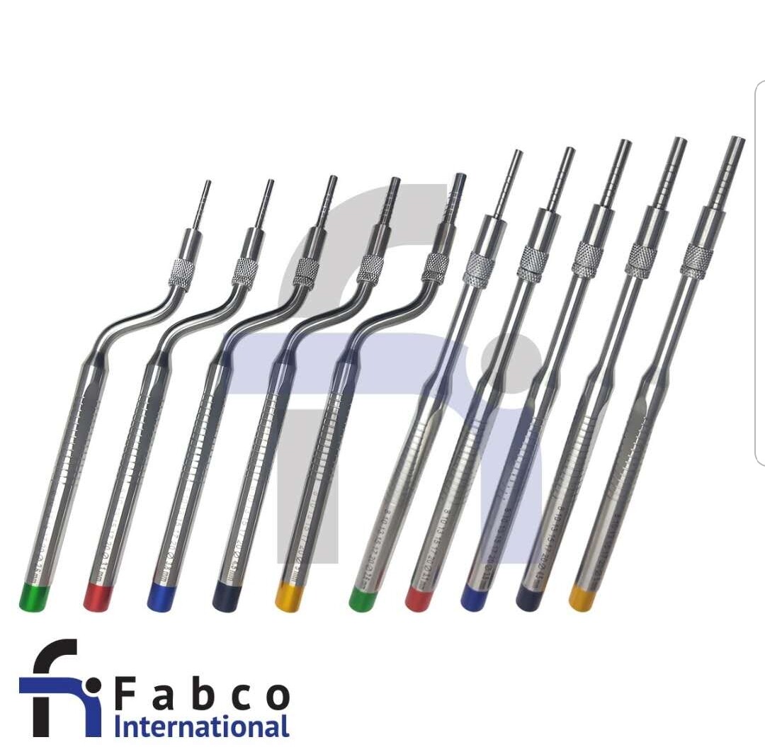Sinus Lift Osteotomes Kit Straight Off Set Dental Instrument