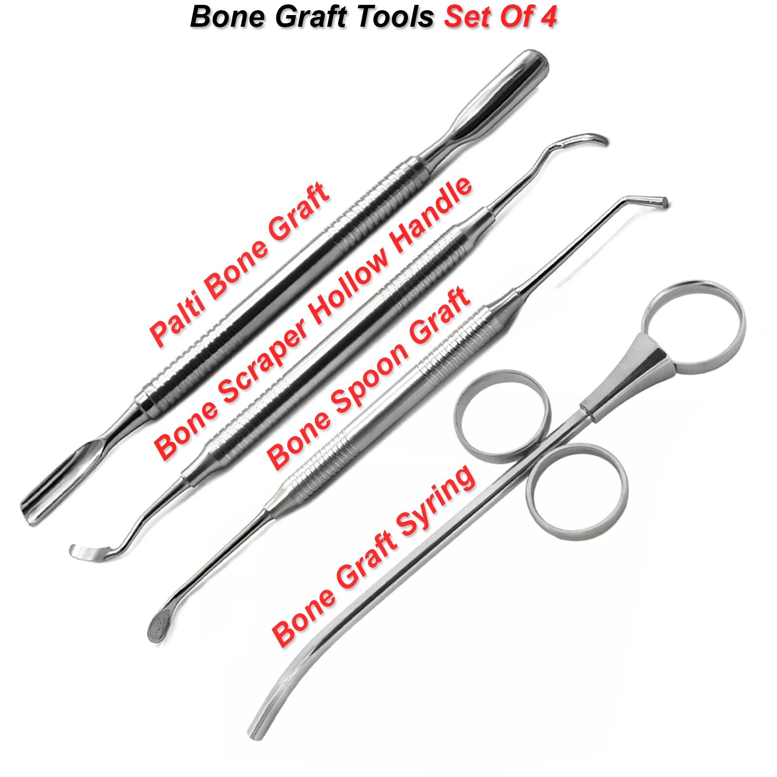 Dental Implant Bone Grafting Surgery Tools Bone Harvesting Graft Packer Scraper