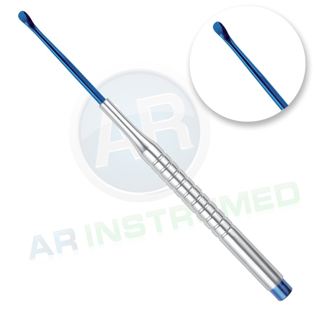 AR Dental Micro Elevator 4.5mm Straightly Curved Blue Plasma Surgery Instruments