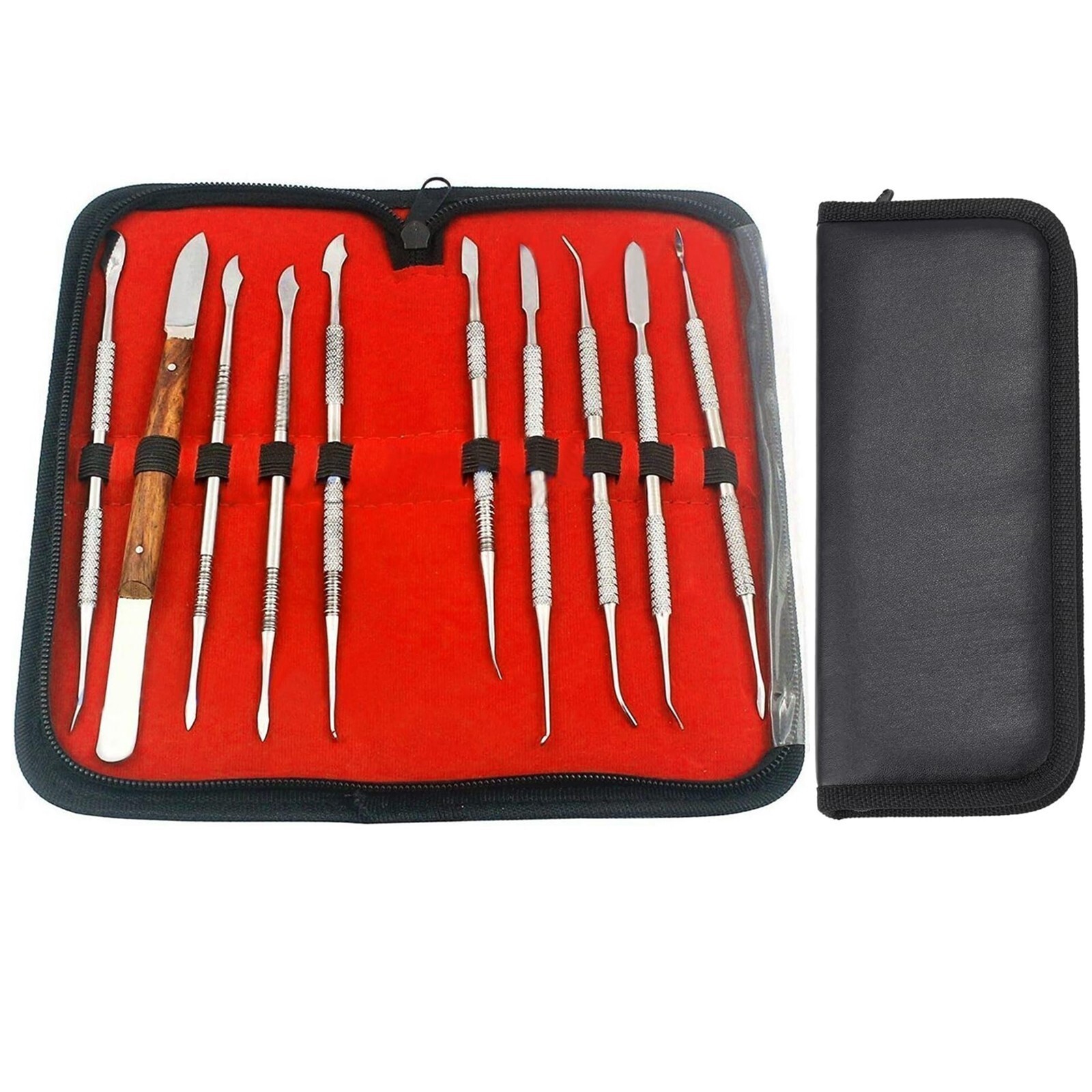 10 Pcs/Set Dental Lab Stainless Steel Kit Sculpture Knife Wax Carving Instrument