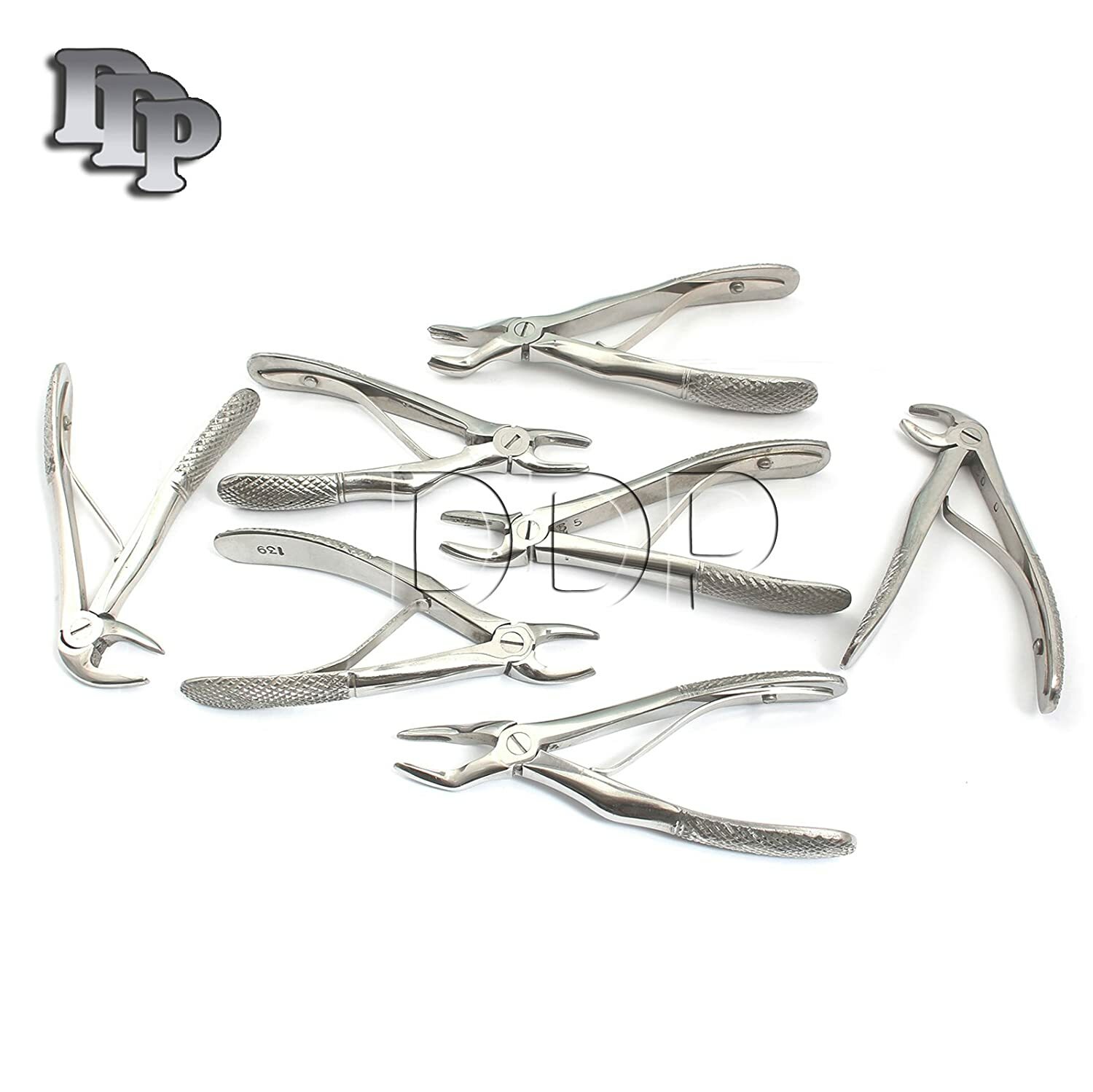 New German Pedo Extracting Forceps 7pcs Set Dental Instruments Children