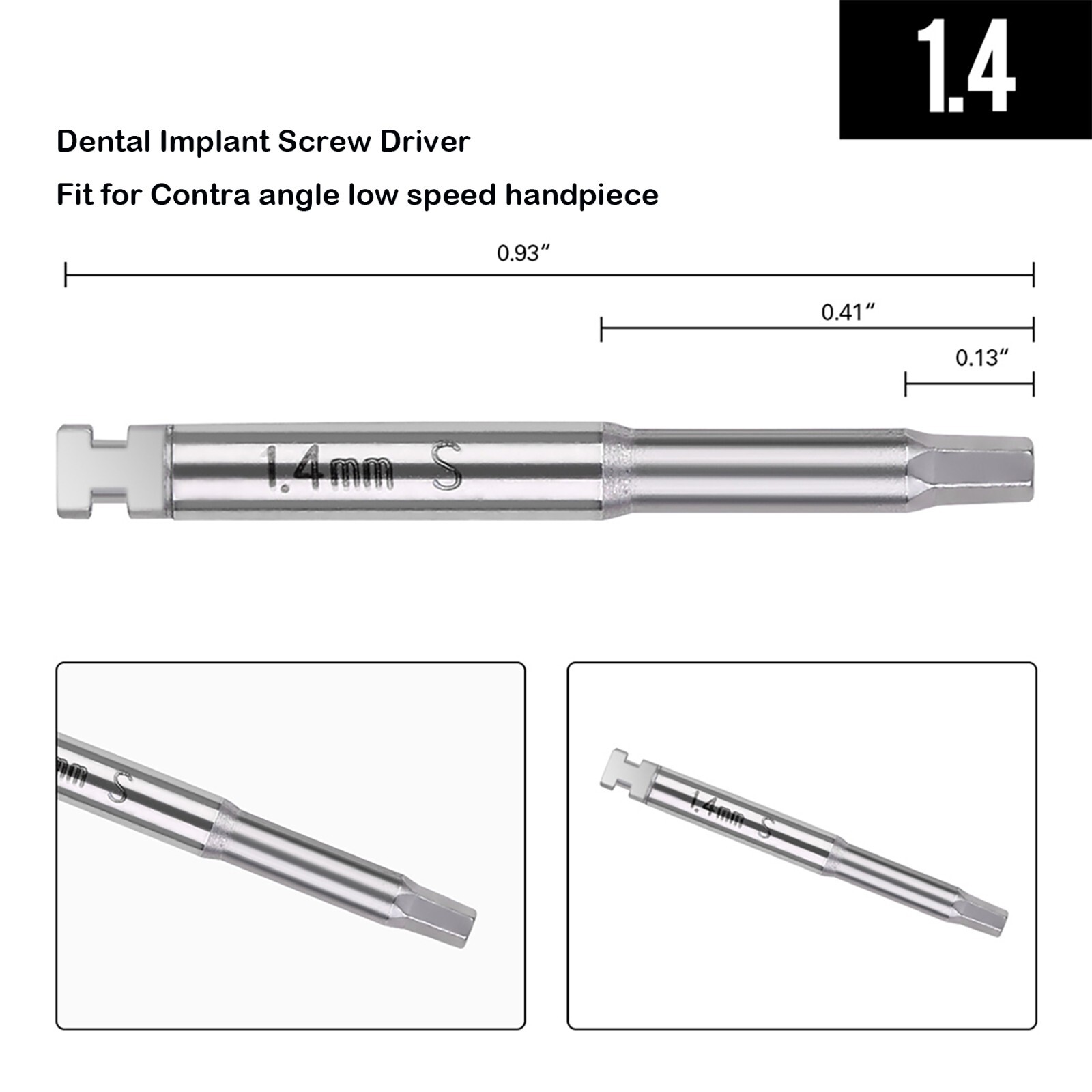 Implant Hex Driver Abutment Screw Screwdriver Dental Nobel Biocare Torque Wrench