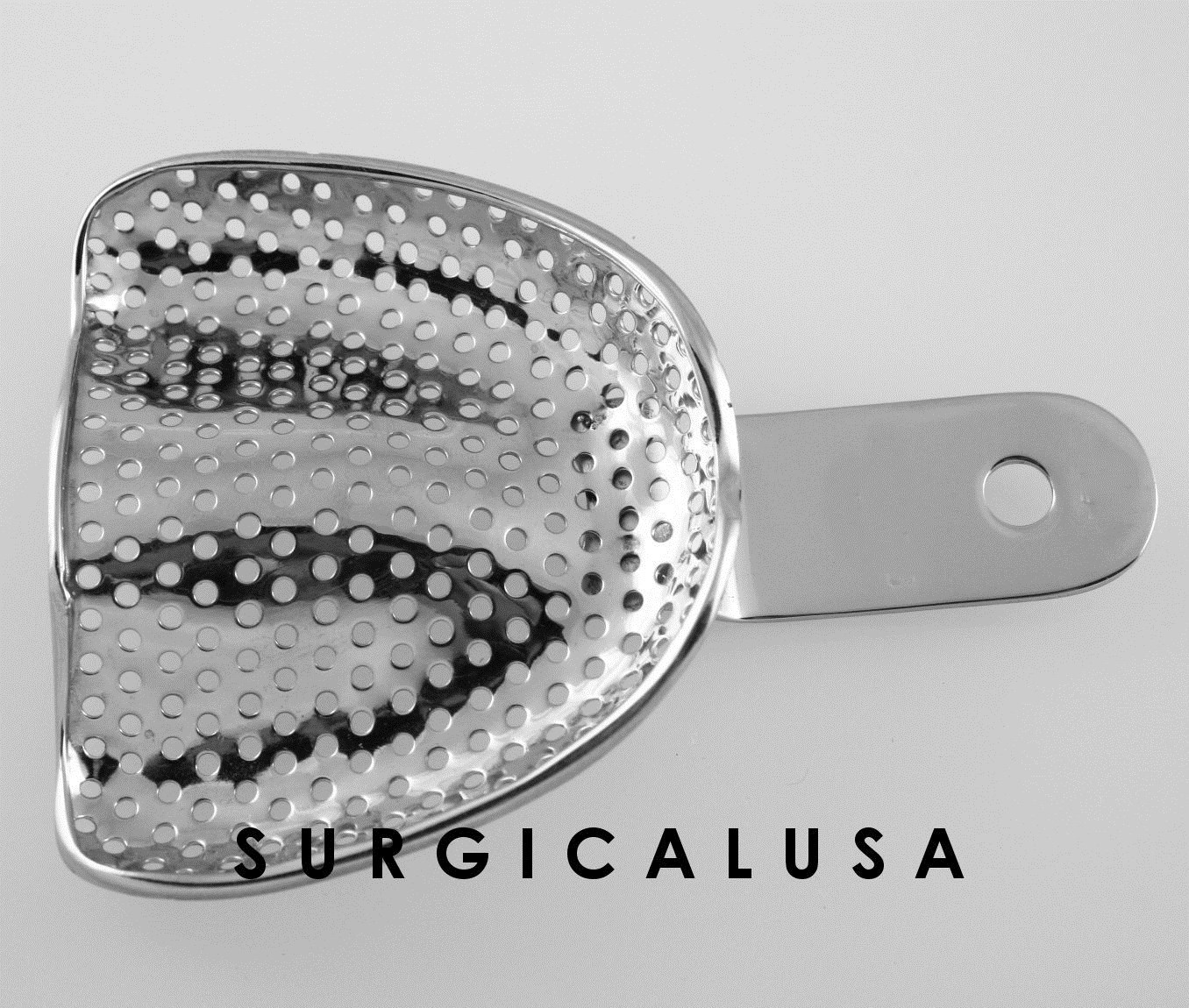 Metal Impression Tray Upper Full Denture Perforated X-Large Dental Instruments