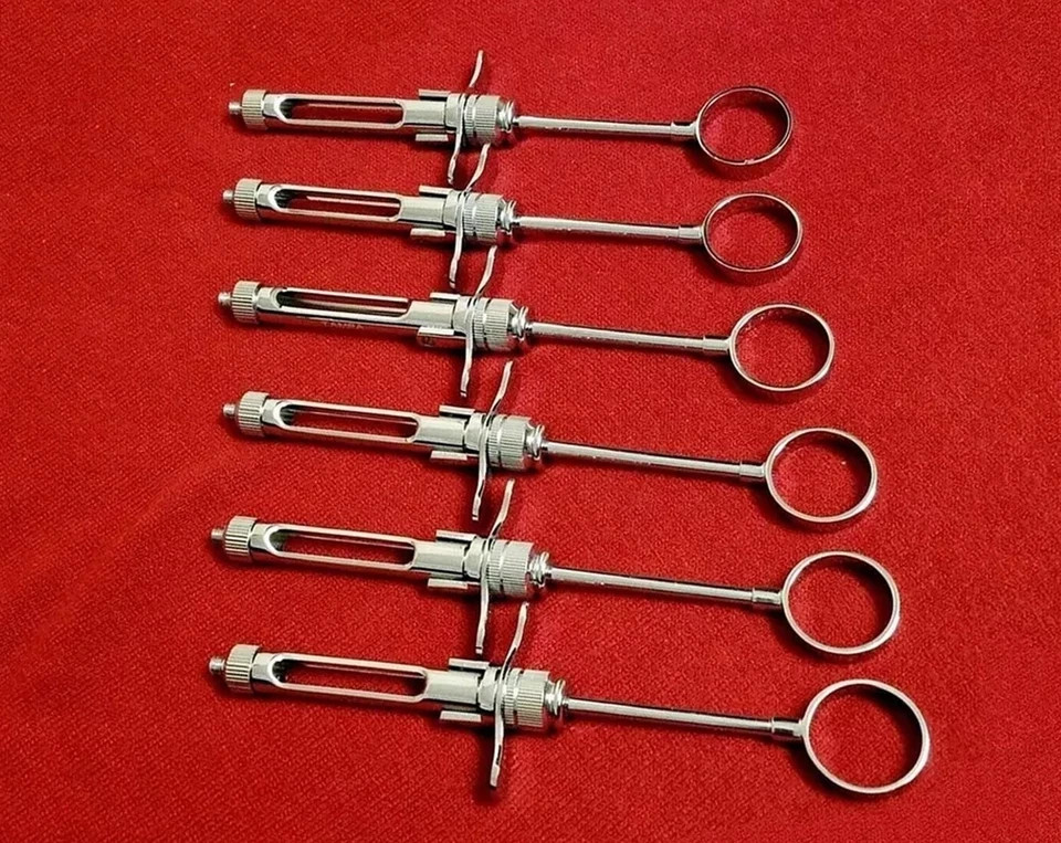 6 Pcs German Dental Anesthetic Syringe Self-Aspirating 1.8CC-Dental Instruments