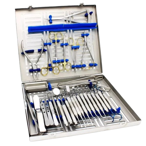 33 Pcs Implantology Surgical Instrument Advanced Dental Implant Oral Surgery Kit