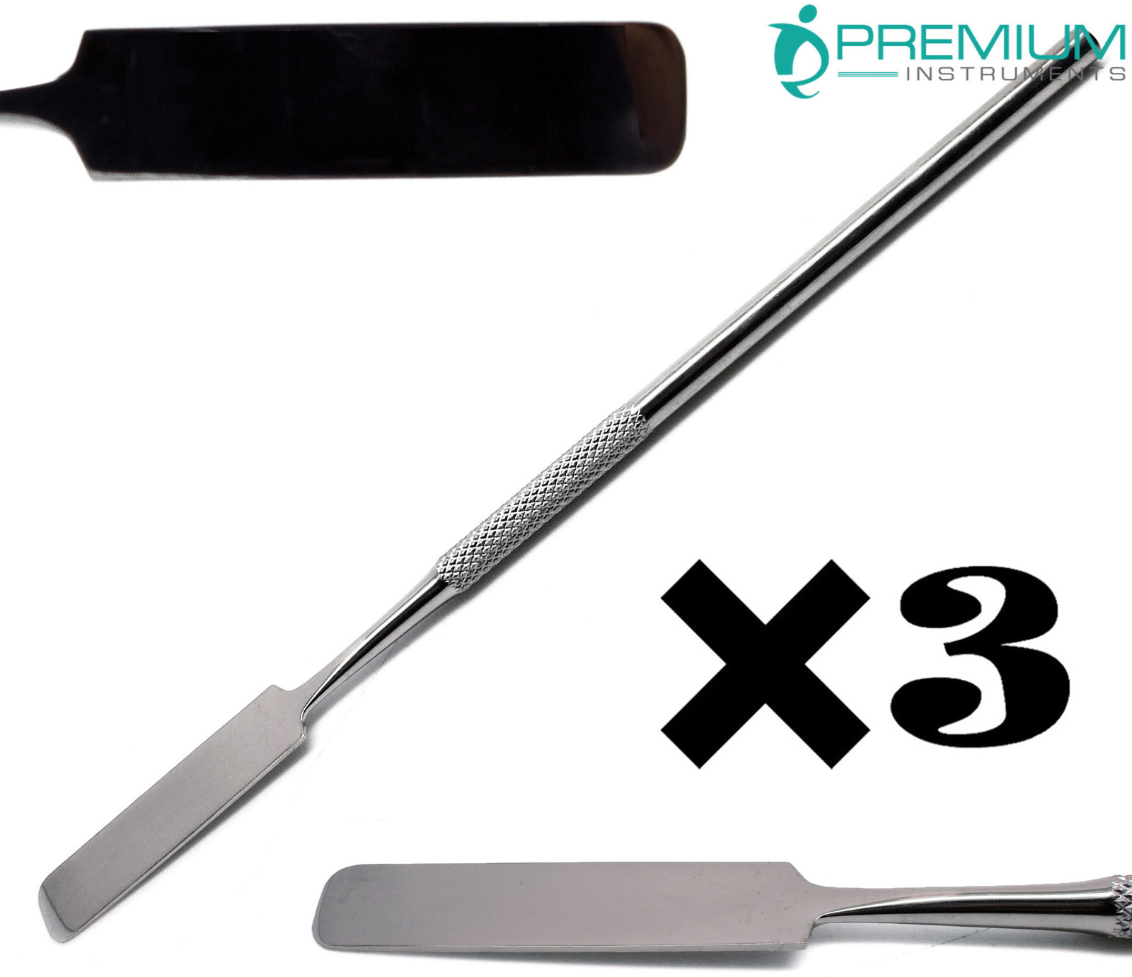 3 Pcs Lab Wax Mixing 17cm Spatulas Dental Cement Modelling Instruments