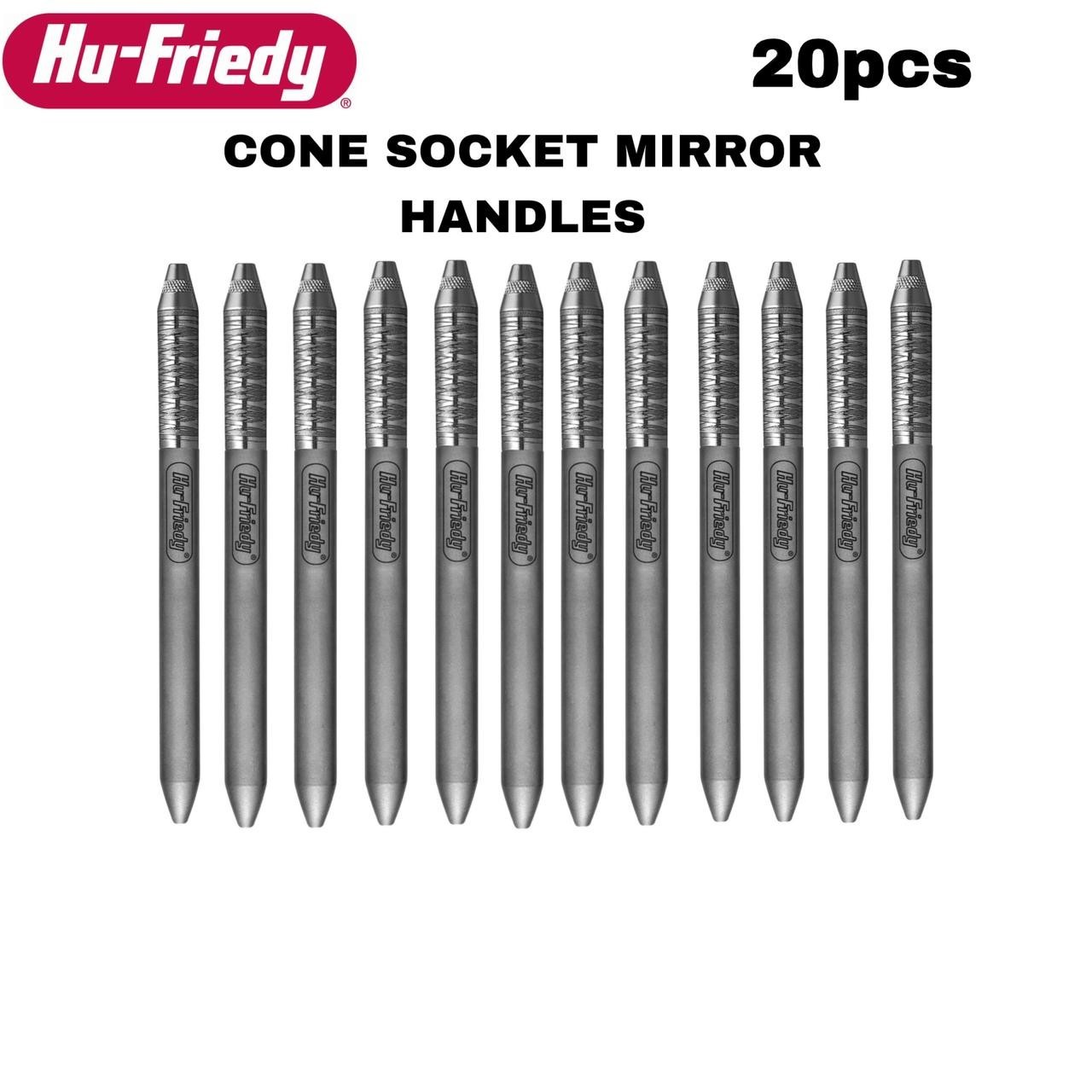 Hu-Friedy MH6 #6 Cone Socket Mirror Handle Dental Diagnostic Instruments 20 pcs