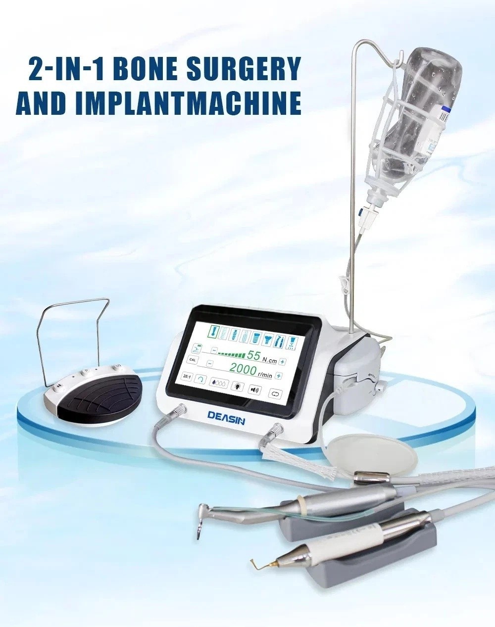 LED Dental Surgical Piezo Bone Ultrasurgery 2 x LED Handpiece