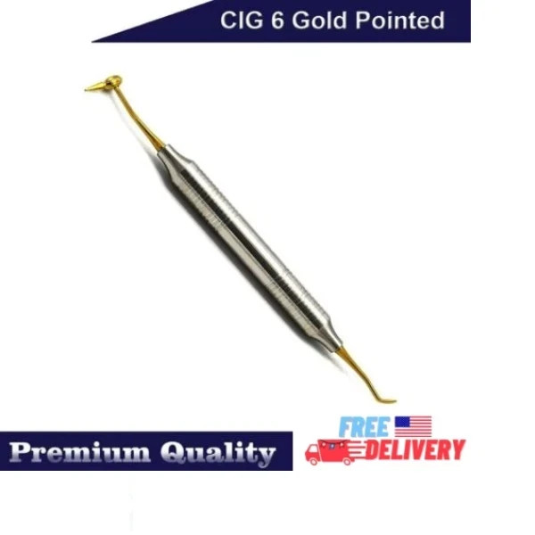 Dental Restorative Composite Instrument Titanium Gold CIG 6 Filling Tool