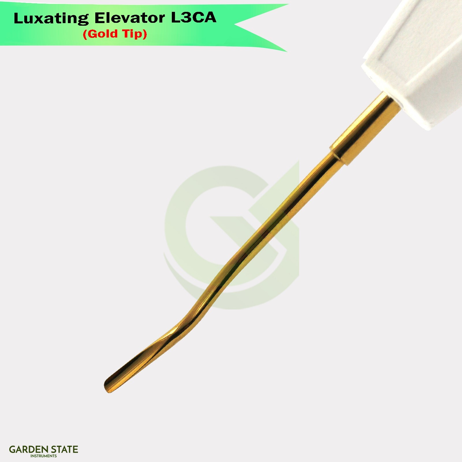 Gold Tip Dental Luxating Elevator L3CA Periotome Root Extracting Loosen Teeth