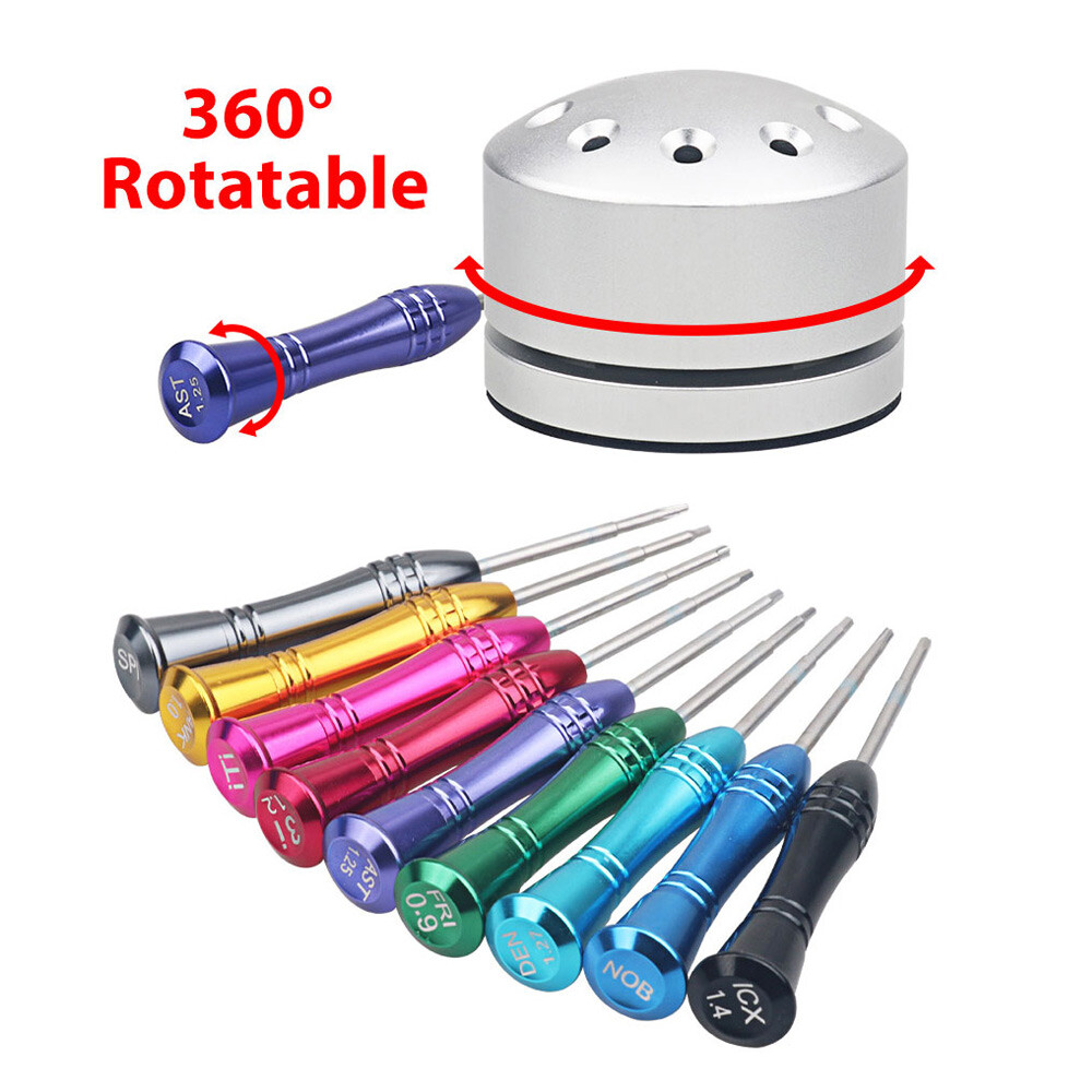 9Pcs/set Dental Implant Screw Drivers Kit Abutment Dentistry Tool with Stand Box