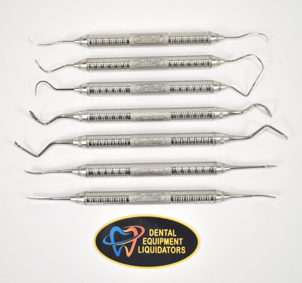 SEVEN Hu-Friedy Dental Instruments Various Models all with #6 Handles