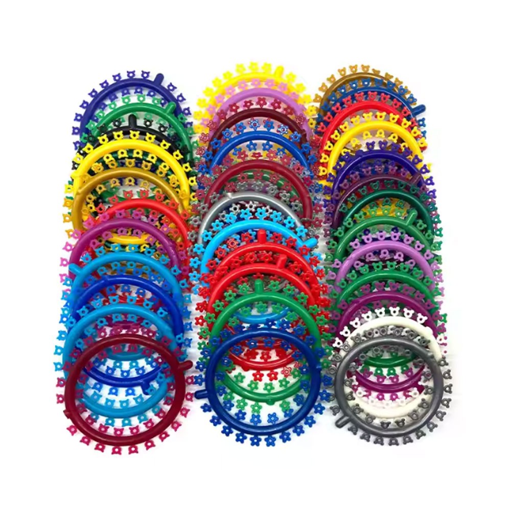 Dental Orthodontic Cartoon Ligature Ties O-Ring Elastic Bands Braces 1000 ties