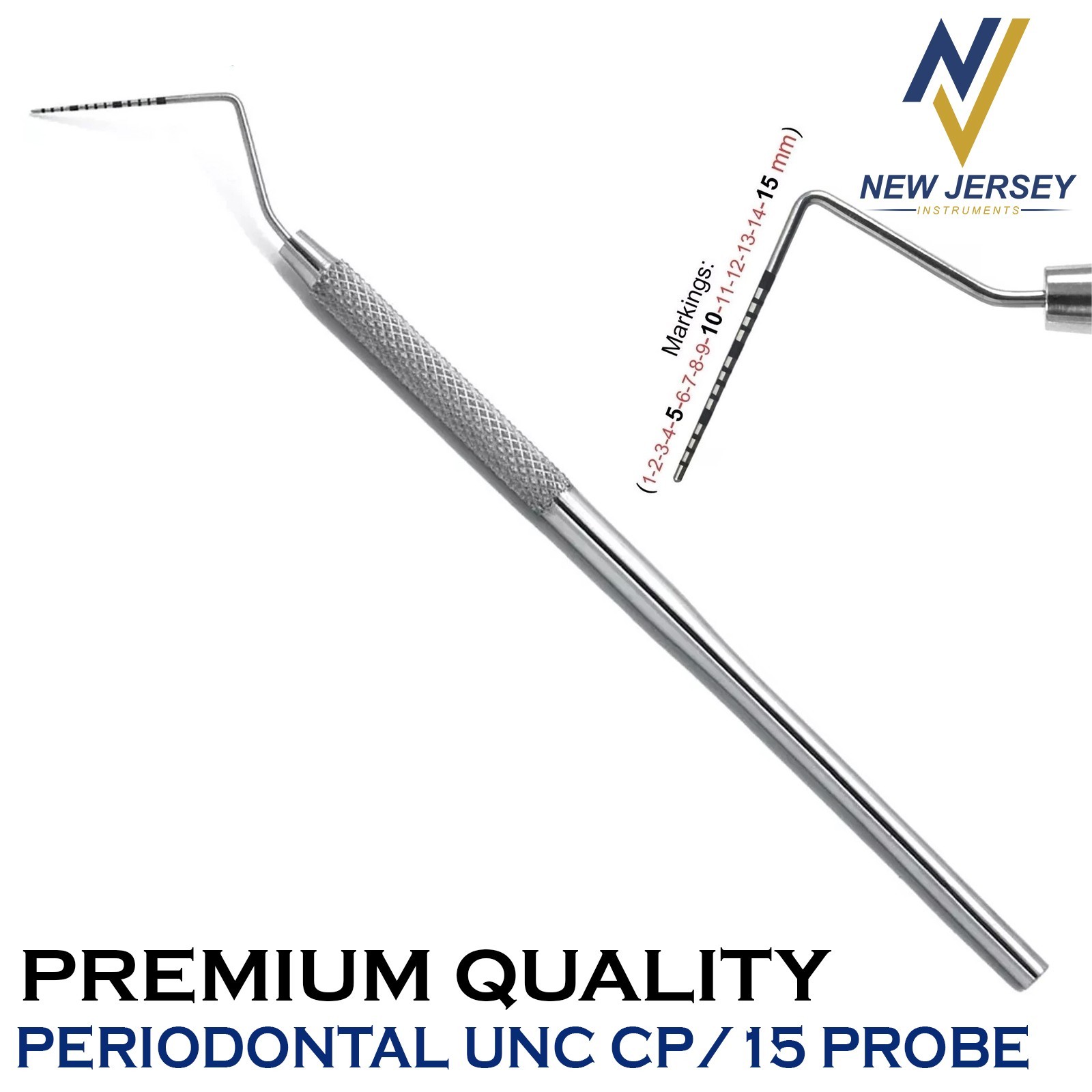 Probes Periodontal CP-15 UNC Hygienist Dental Measure Pocket Depth Perio Probe