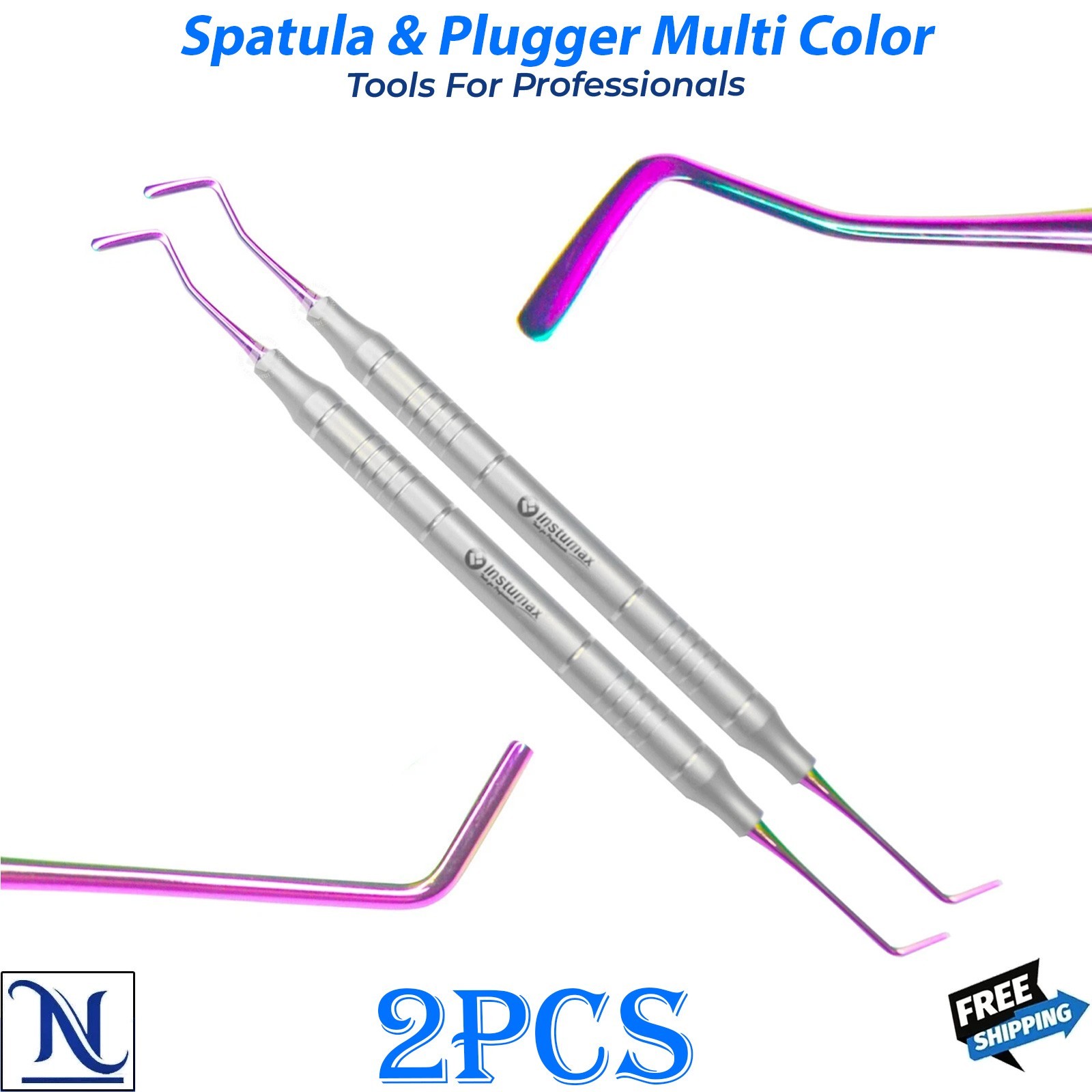 Dental Composite Placement Instrument Titanium Spatula Plugger Multi Functional