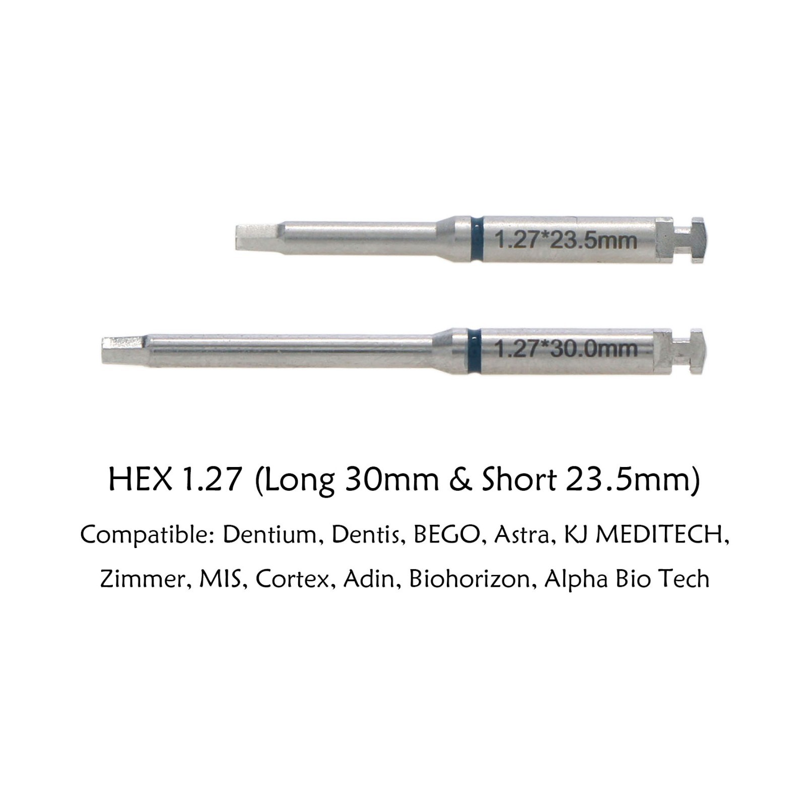 Dental Implant Abutment Latch Screwdriver Hex Driver For Handpiece Long Short