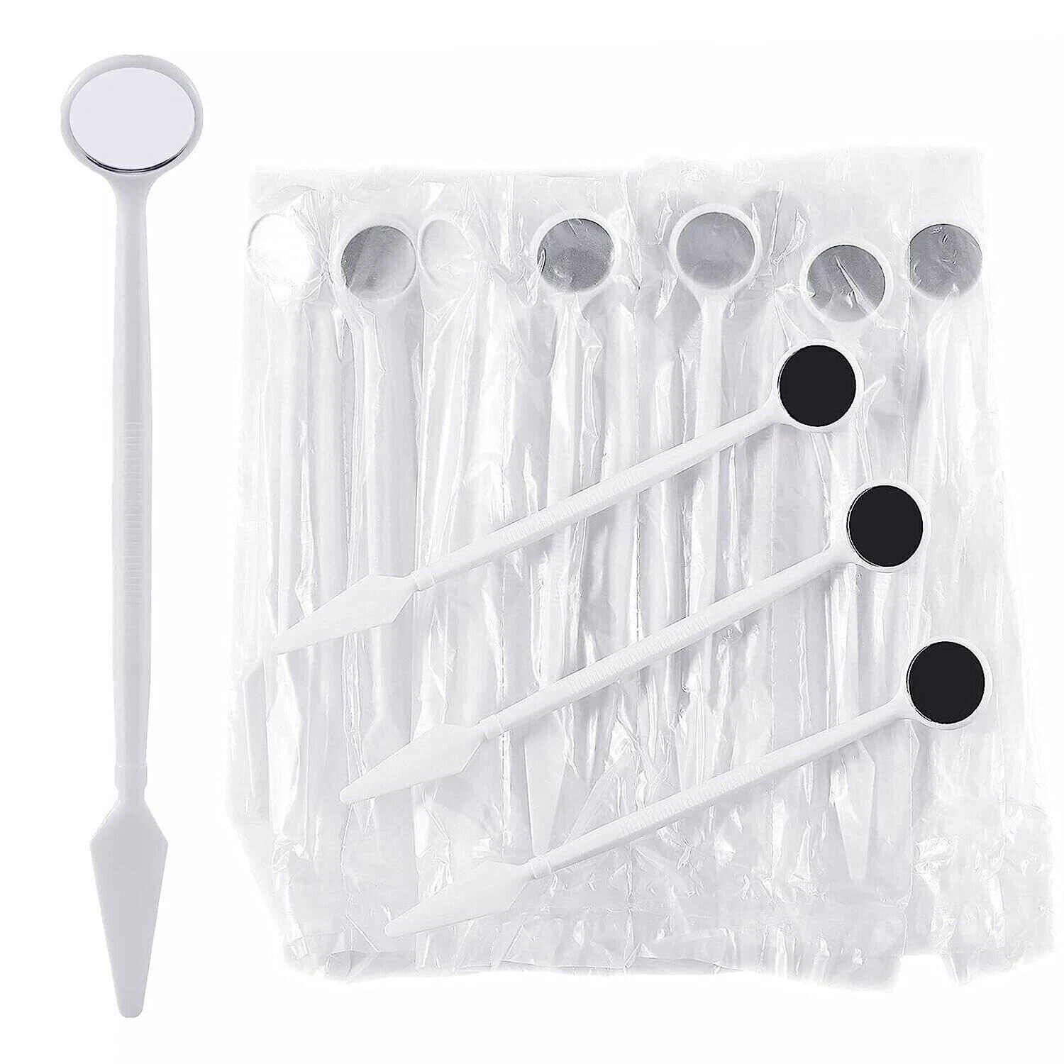 1-100 Pcs Dental Orthodontic Disposable Surgical Mouth Mirror Explorer Reflector