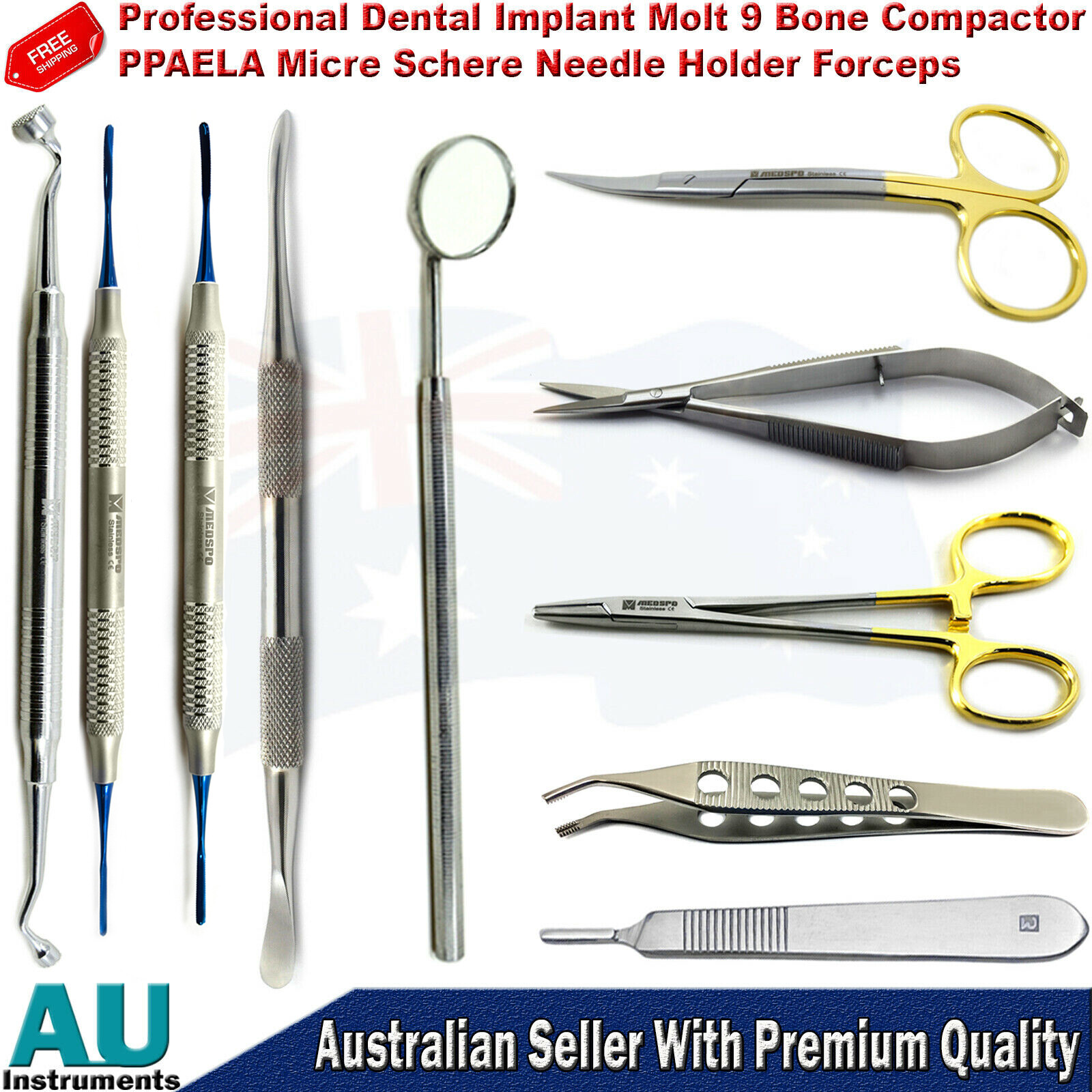 Medical Instruments Operating Scissor Needle Holder Forceps Dressing Tweezers