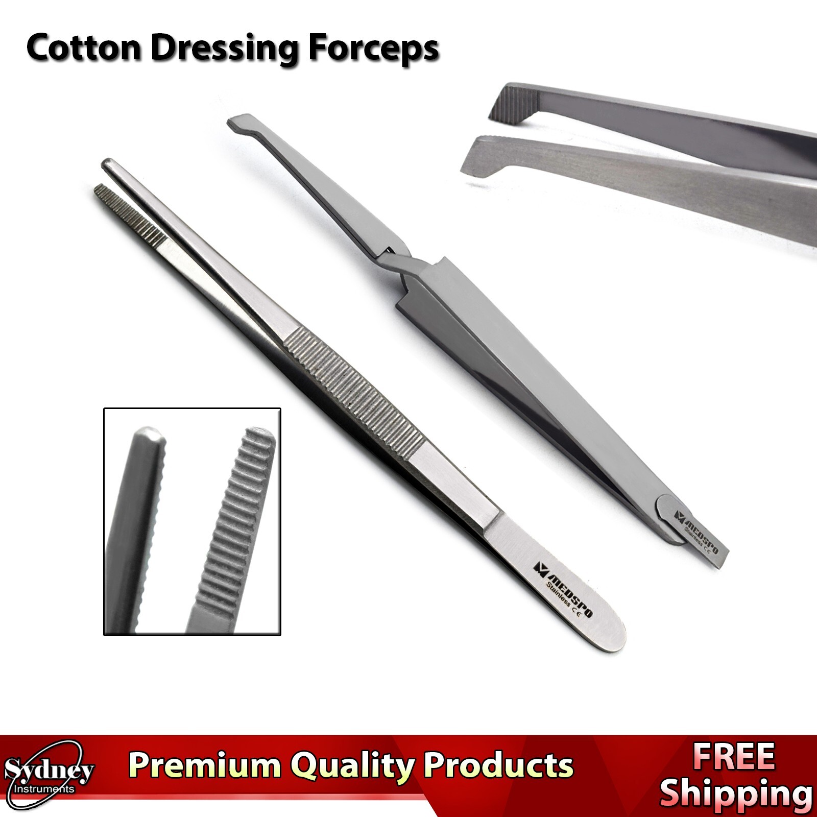 Medical Nursing Tweezers Dental Cotton Dressing Forceps Surgical Instruments Lab