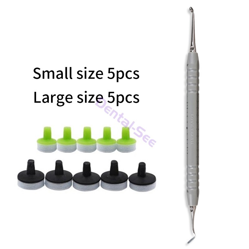 Dental Composite Resin Filling Spatula Handle OptraSculpt Foam Pads Kit Veneer