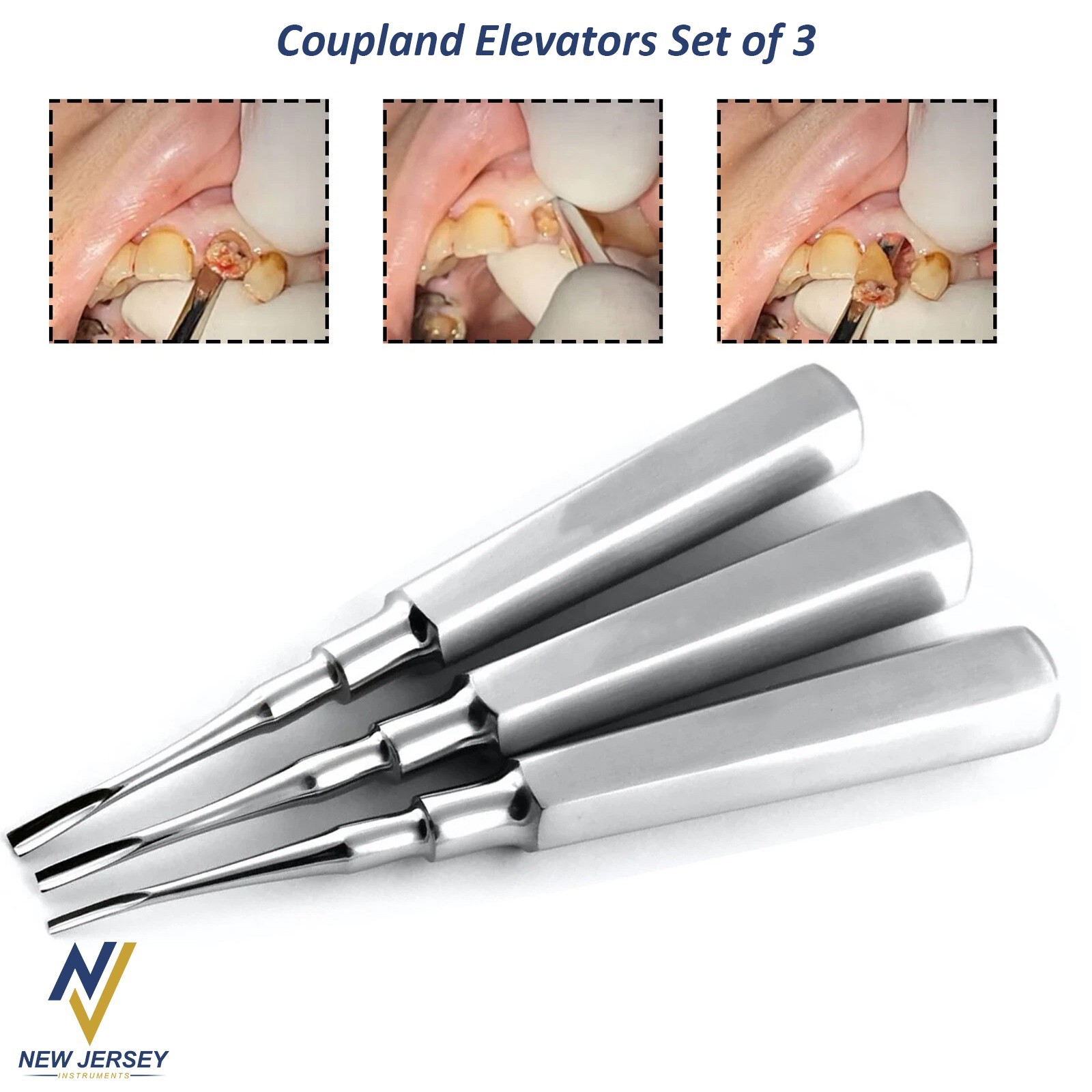 Basic Tooth Extraction Kit Coupland Dental Extracting Elevators Rongeur Plier CE