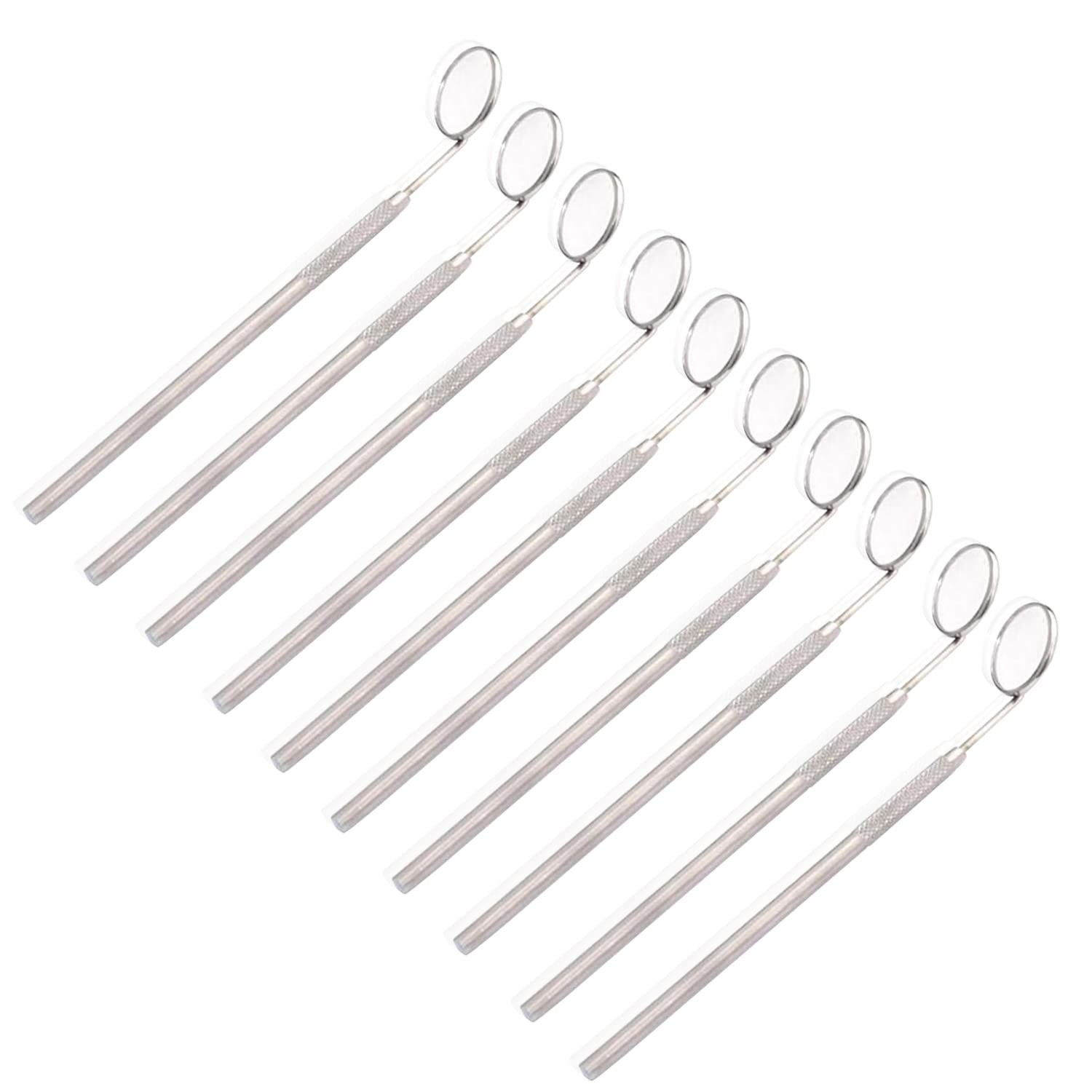 10-Pack Oral Health Dental Mirrors with 45-Degree Angle for Precision Care