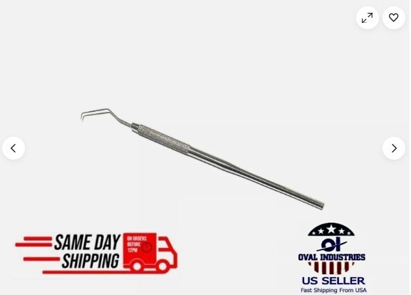 3X Pcs Explorer 17A Tartar Scaler Probe – Single-Ended Dental Hygiene Tool Set