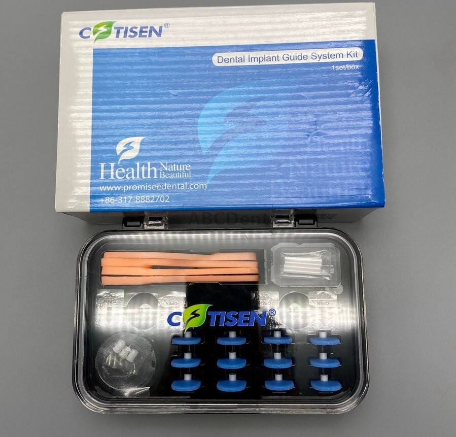 Dental implant guide system kit Thermoplastic film Molding Discs Locator plate