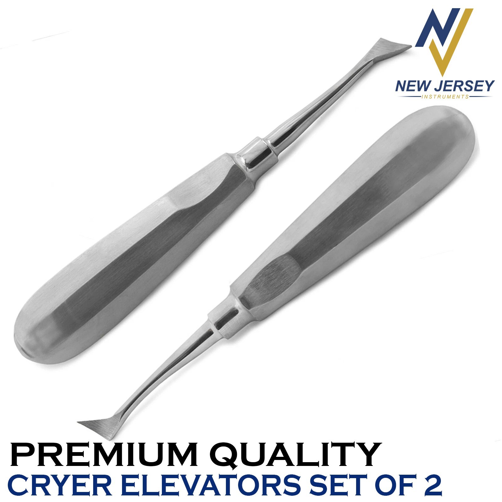Dental Cryer Right & Left Elevator Set Of 2 Surgical Tooth Extracting Instrument